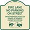Signmission No Parking on Street Unauthorized Vehicles Towed at Vehicle Owners Expense, A-DES-TG-1818-23690 A-DES-TG-1818-23690 - alternate 1